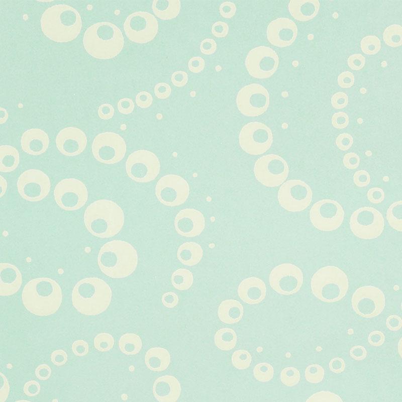 Schumacher Dorian Seafoam Wallpaper