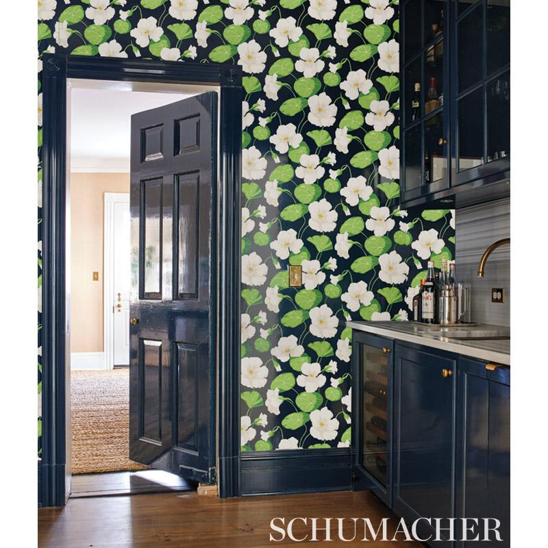 Schumacher Nasturtium Sky Wallpaper