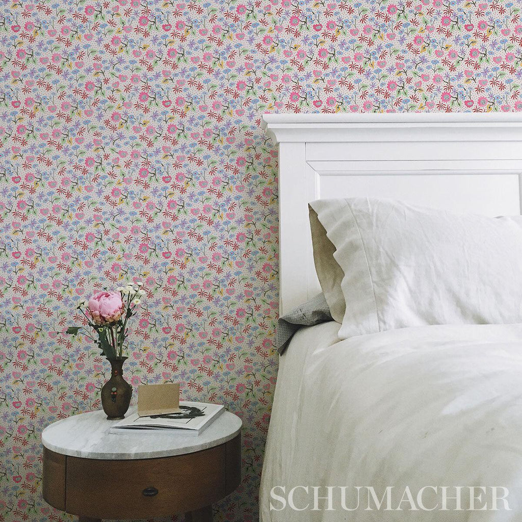 Schumacher Calico Sprezzatura Wallpaper