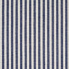 Schumacher Lilly Stripe High Performance Linen Navy & Ivory Fabric