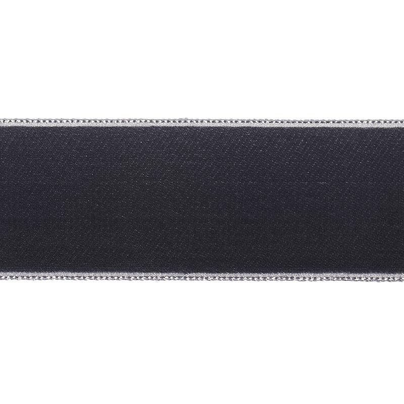 Schumacher Velvet Tape Wide Graphite Trim