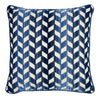 Schumacher Chevron Strie Velvet Lapis 18