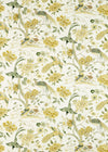 Sanderson Indienne Peacock Gosling Yellow Fabric