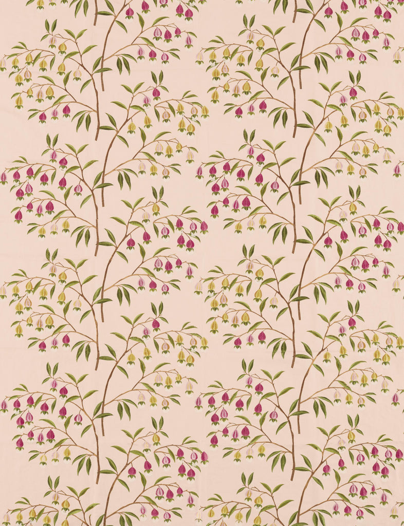 Sanderson Chinese Lantern Peach Blossom Fabric