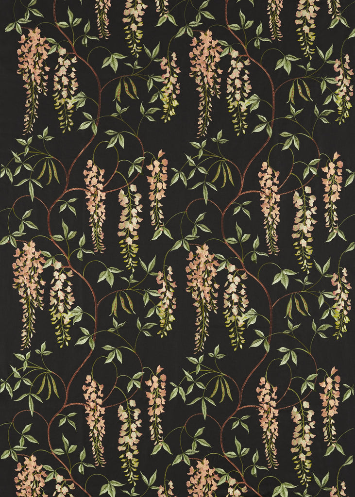 Sanderson Laburnum Falls Ebony & Inkwood Fabric