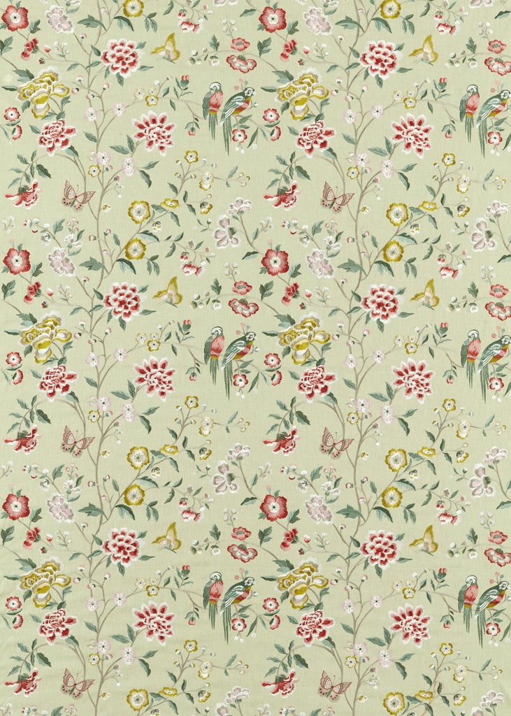 Sanderson Chinoiserie Hall Bamboo & Rose Fabric