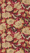 Sanderson Amara Butterfly Cinnabar/Ink Black Wallpaper