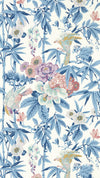 Sanderson Bamboo & Birds China Blue /Lotus Pink Wallpaper