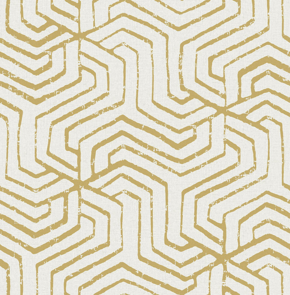 Brewster Home Fashions Ochre Farrow Peel & Stick Wallpaper