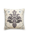 Scalamandre Isabella Embroidery 22 X 22 - Graphite Pillow