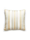 Scalamandre Mayfair Cotton Stripe 22 X 22 - Pebble Pillow