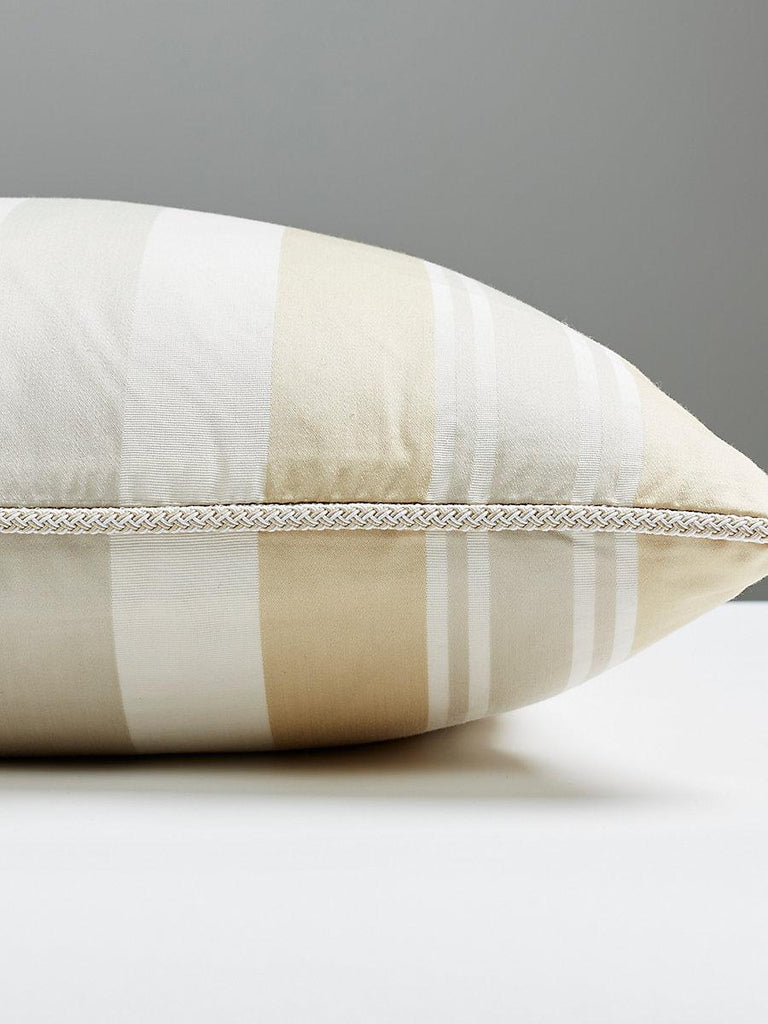 Scalamandre Mayfair Cotton Stripe Pebble Pillow