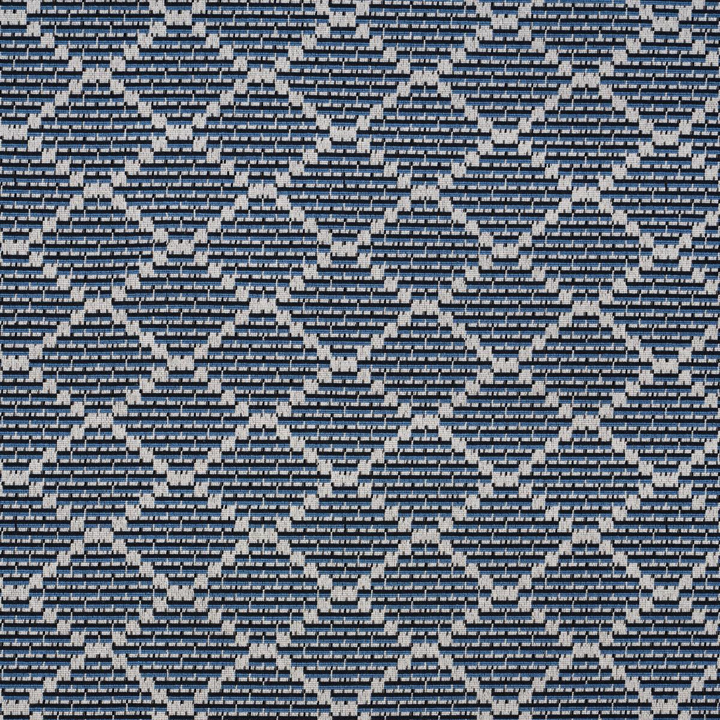 Schumacher Berg Pingl Indigo Fabric