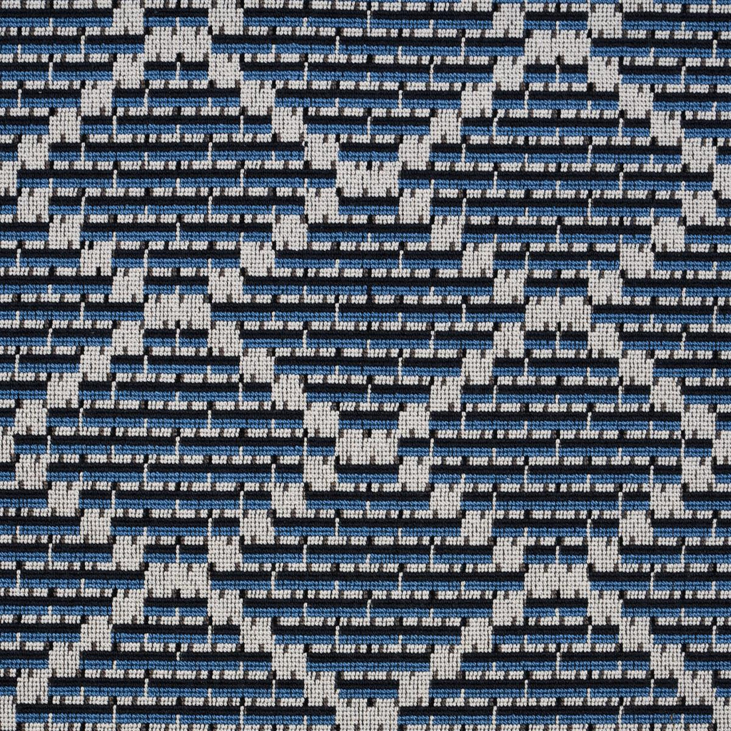 Schumacher Berg Pingl Indigo Fabric