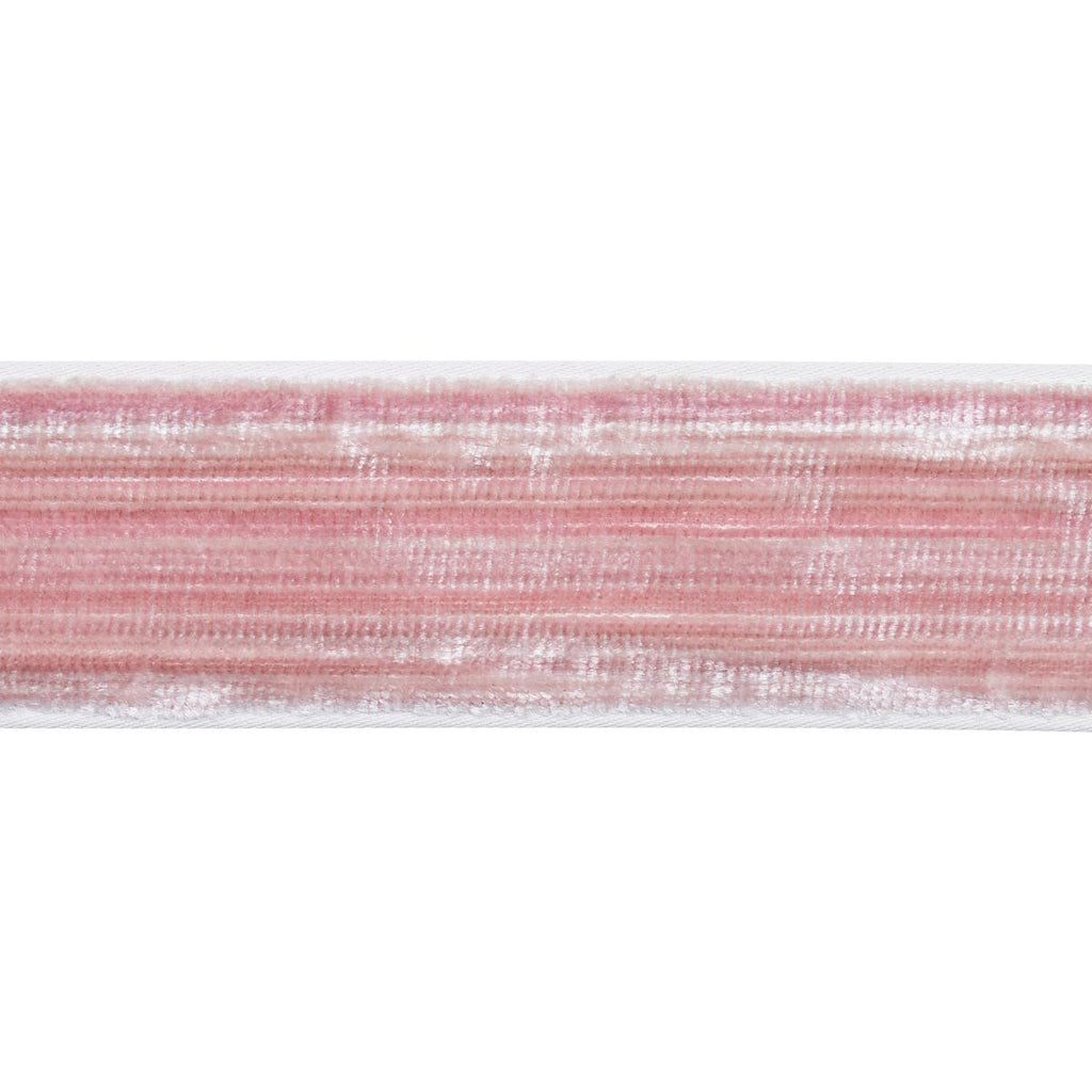 Schumacher Gaspard Velvet Tape Narrow Blush Trim