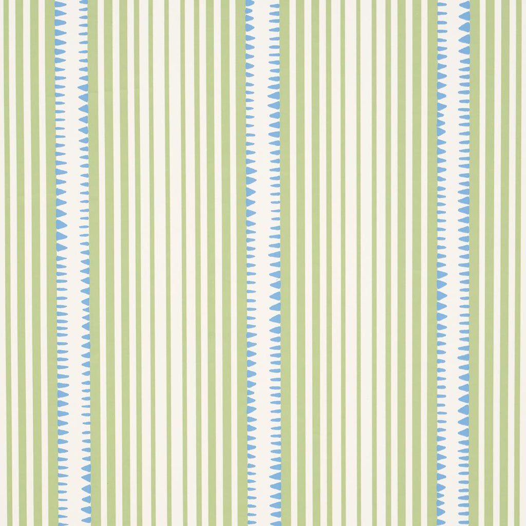 Schumacher Moncorvo Green & Blue Wallpaper