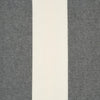 Schumacher Vista Linen Stripe Casement Carbon And White Fabric