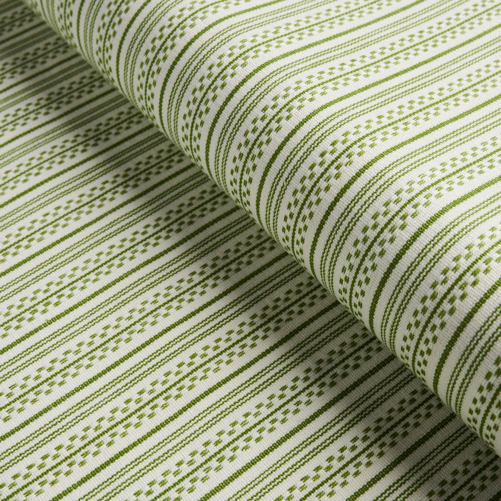 Schumacher Jack Stripe Green Fabric