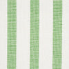 Schumacher Ketley Performance Stripe Green Fabric