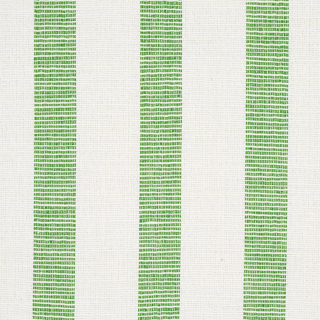 Schumacher Ketley Performance Stripe Green Fabric