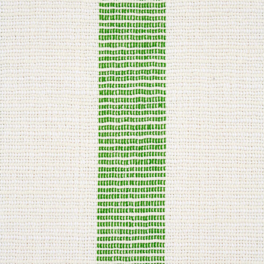 Schumacher Ketley Performance Stripe Green Fabric