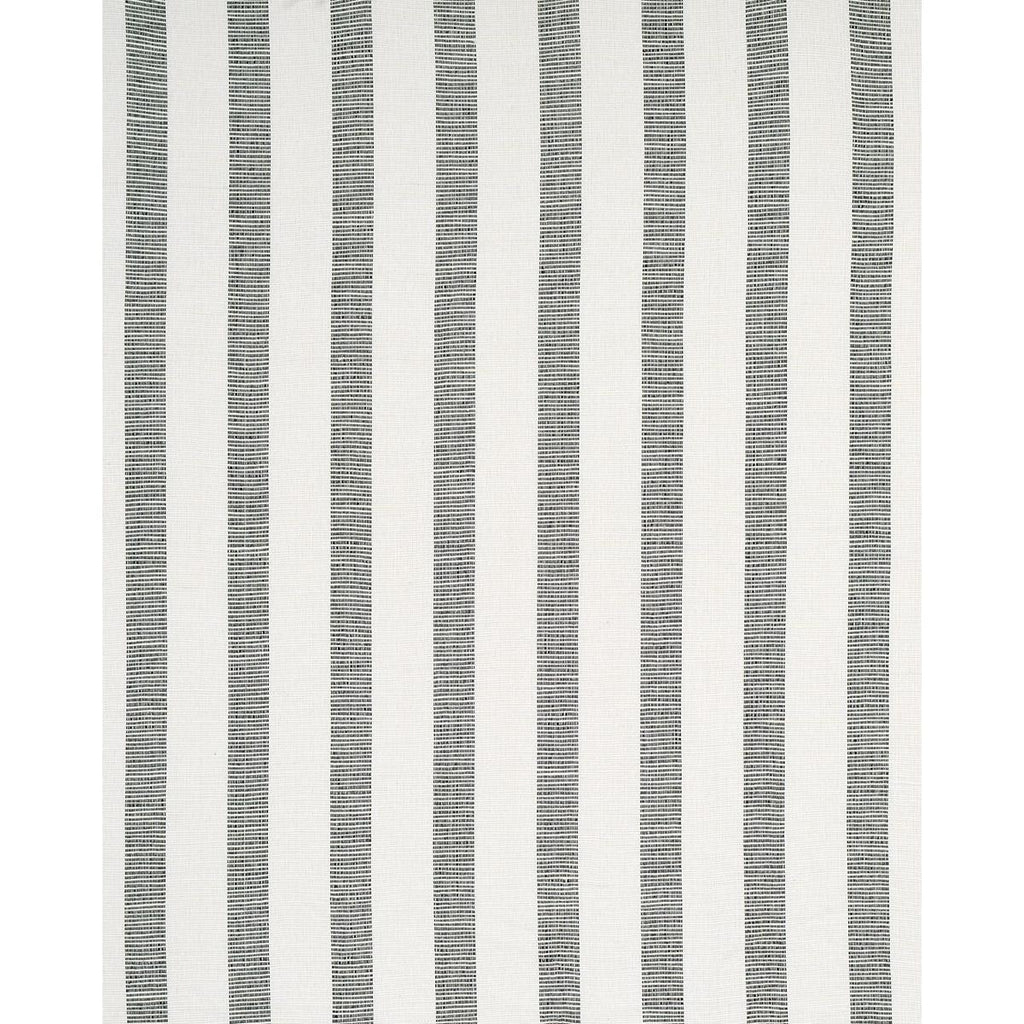 Schumacher Ketley Performance Stripe Black Fabric