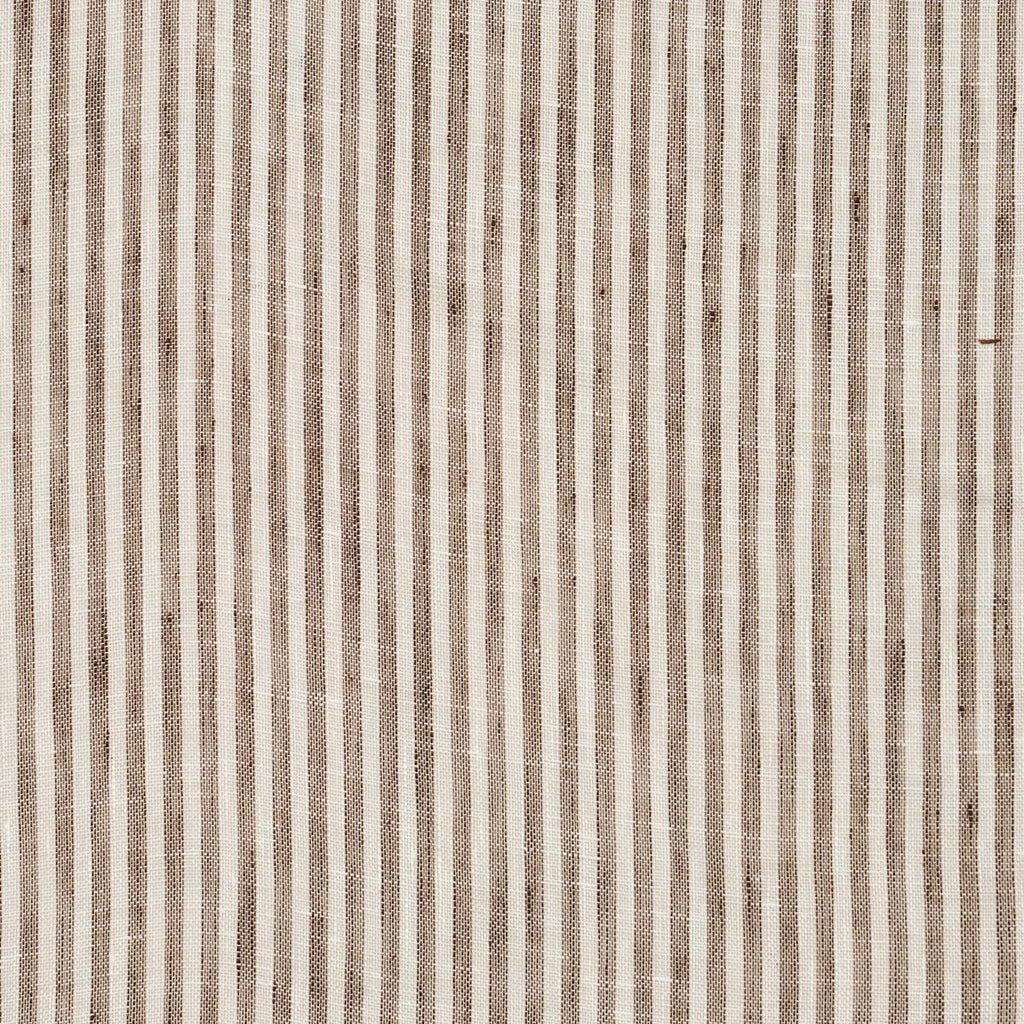 Schumacher Tori Stripe Sheer Brown Fabric