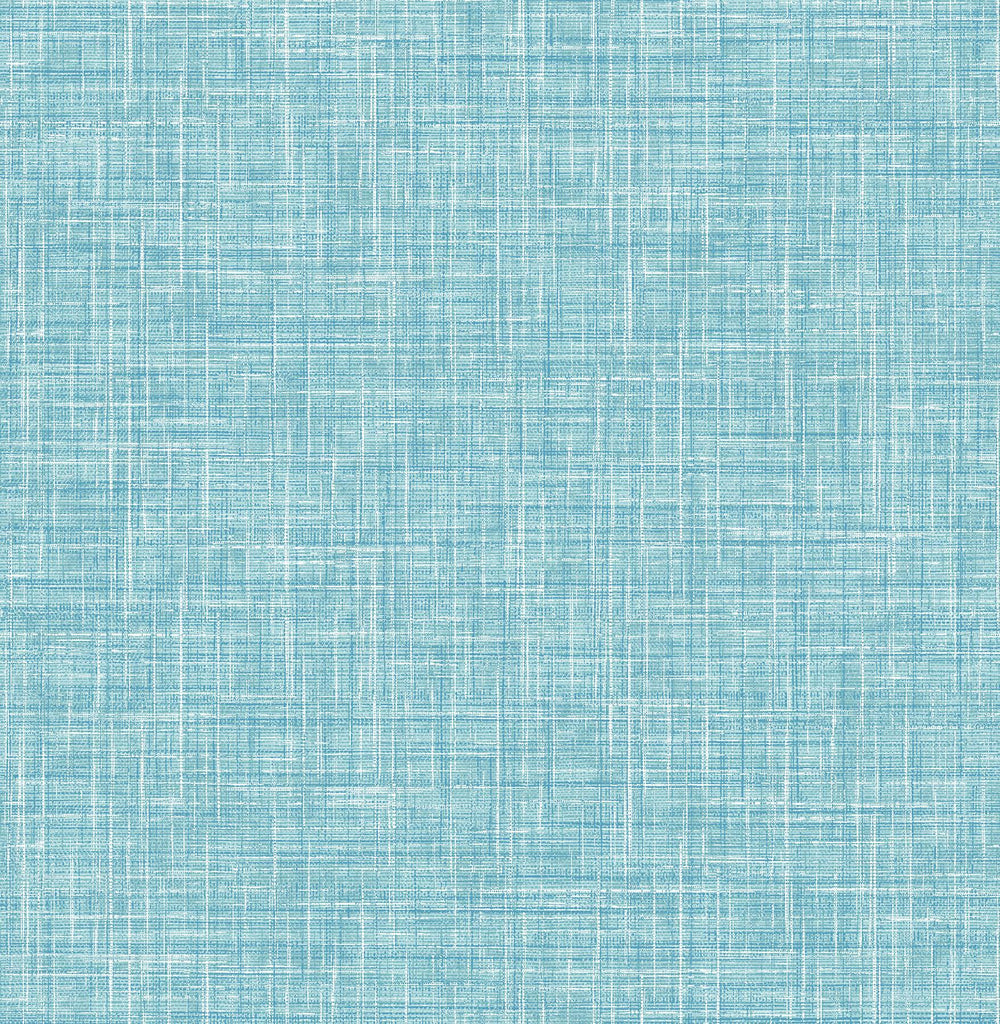 A-Street Prints Emerson Light Blue Faux Linen Wallpaper