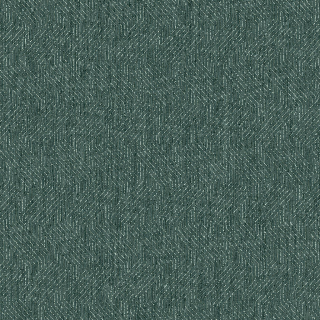 Brewster Home Fashions Elbert Zig Zag Teal Wallpaper