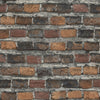 Brewster Home Fashions Advantage Passport Brick Rust Wallpaper