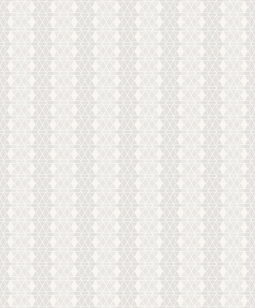 Brewster Home Fashions Taylor Diamond Light Grey Wallpaper