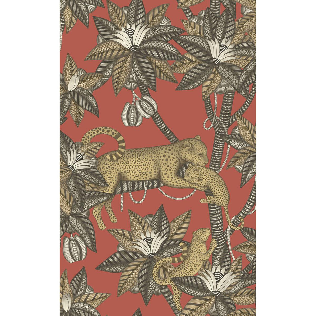 Cole & Son Satara Soot&Metgld/Rouge Wallpaper