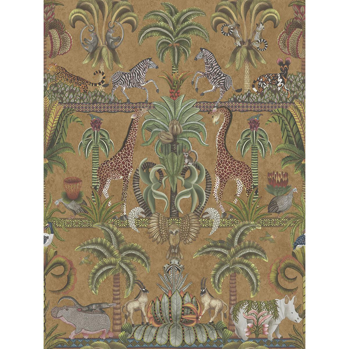 Cole & Son Afrika Kingdom Olgrn/Spgrn/Mt Bronz Wallpaper – DecoratorsBest