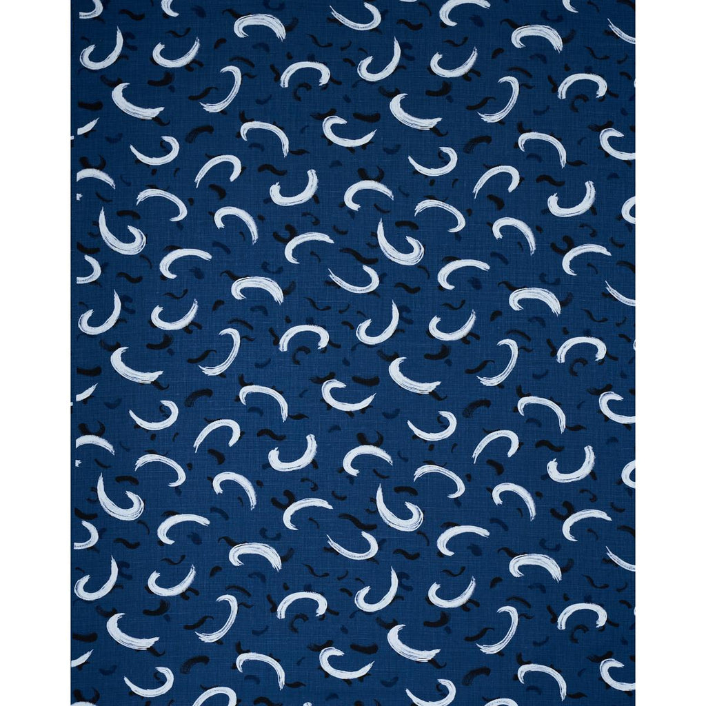 Schumacher Brushmark Blue Fabric