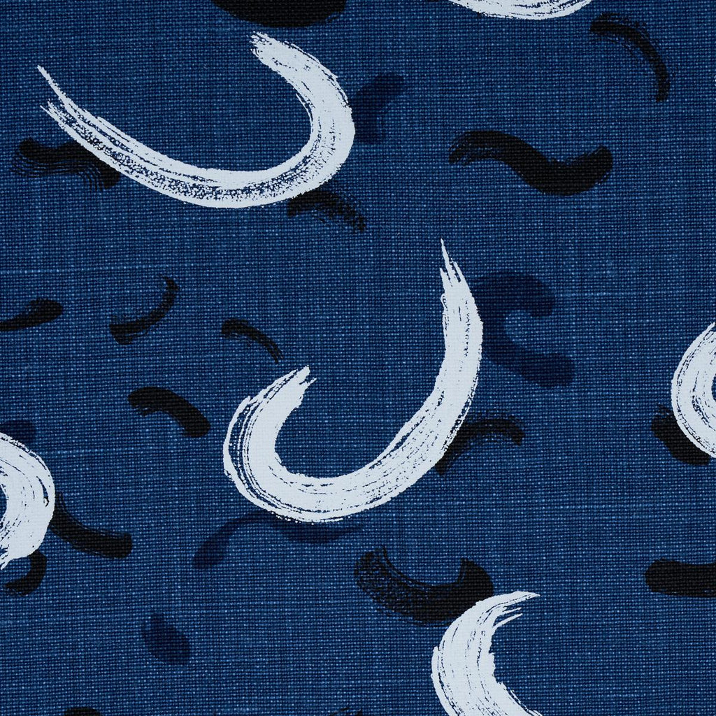 Schumacher Brushmark Blue Fabric