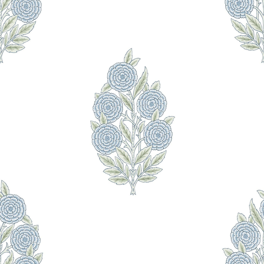 RoomMates Tamara Day Dutch Floral Peel & StickBy Roommates blue Wallpaper