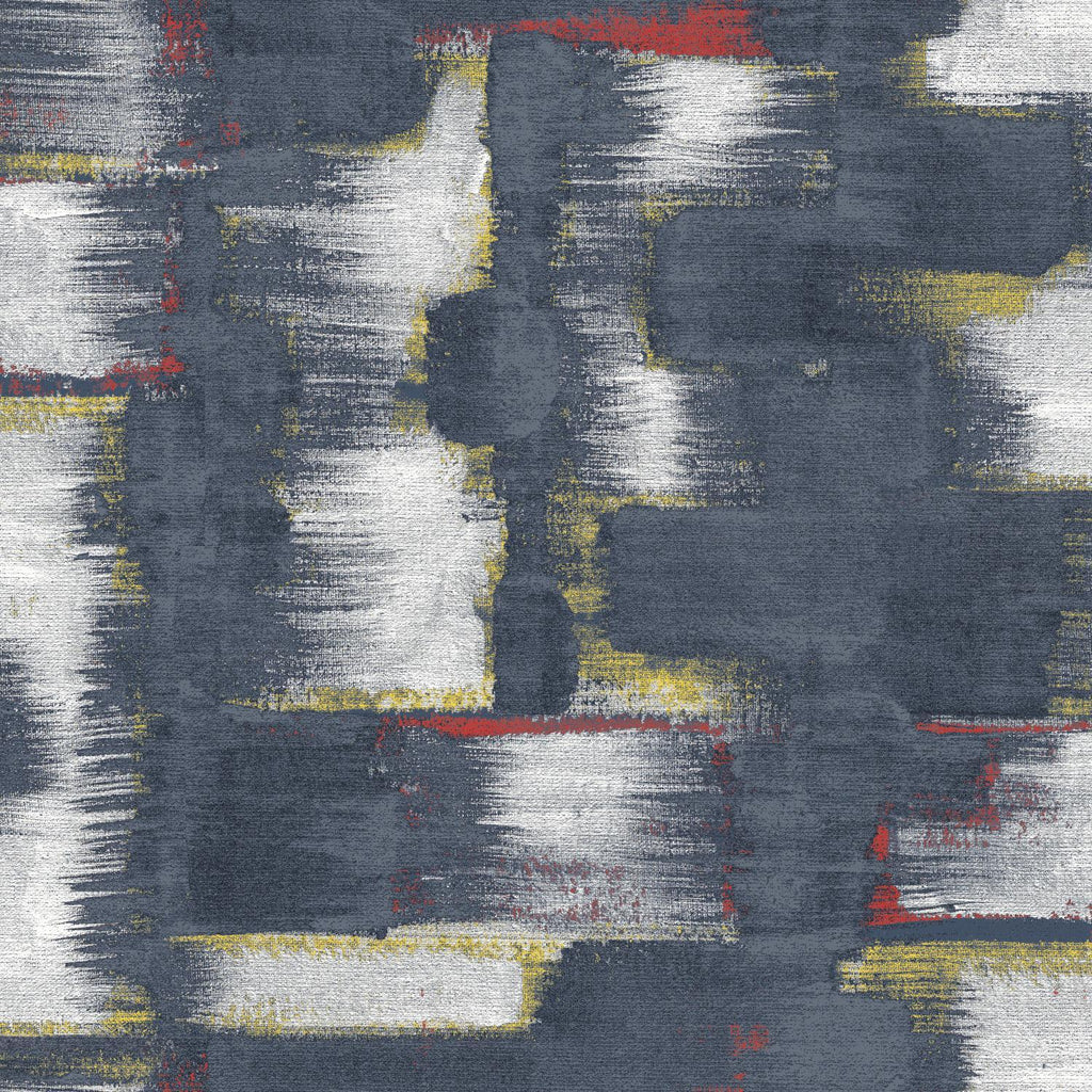 RoomMates Tamara Day Modern Ikat Peel & Stick By Roommates navy Wallpaper