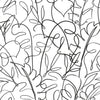 Roommates Tamara Day Tropical Signature Peel & Stick By Roommates White/Black Wallpaper