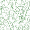 Roommates Tamara Day Tropical Signature Peel & Stick By Roommates White/Green Wallpaper