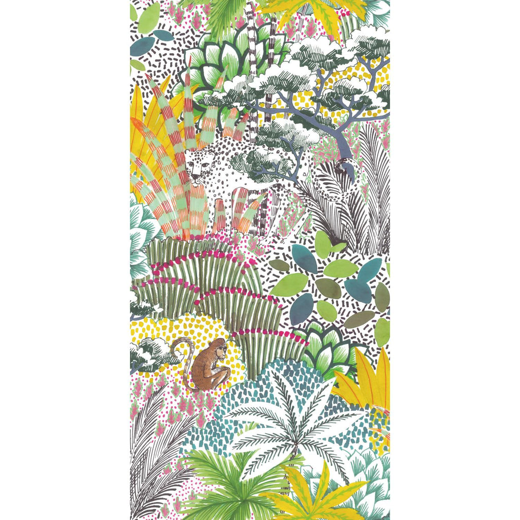 RoomMates Tamara Day Jungle Vibe Peel & StickBy Roommates yellow/green multi Wallpaper