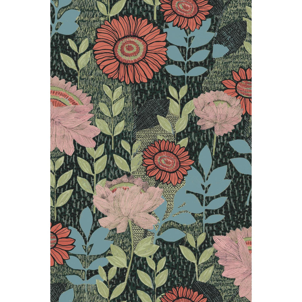 RoomMates Tamara Day Botanical Garden Peel & StickBy Roommates green Wallpaper