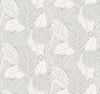 York Vinca Grey Wallpaper