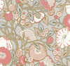 York Poppies Grey Wallpaper
