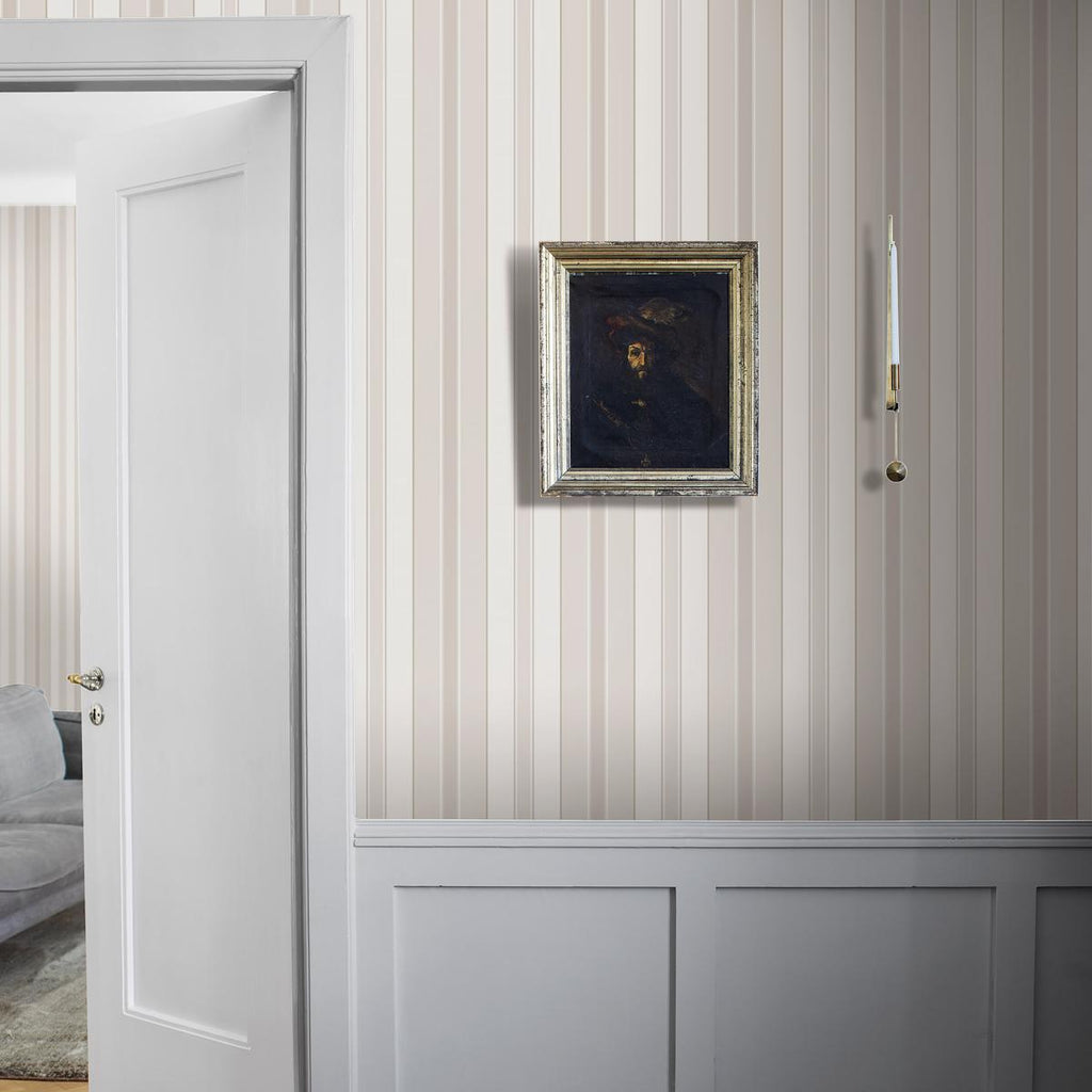 Borastapeter Stockholm Stripe Sand And Gold Wallpaper