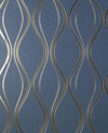 Brewster Home Fashions Fine Decor Medley Odie Blue Wallpaper