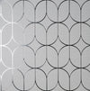 Brewster Home Fashions Fine Decor Medley Raye Silver Wallpaper