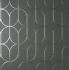 Brewster Home Fashions Fine Decor Medley Raye Charcoal Wallpaper