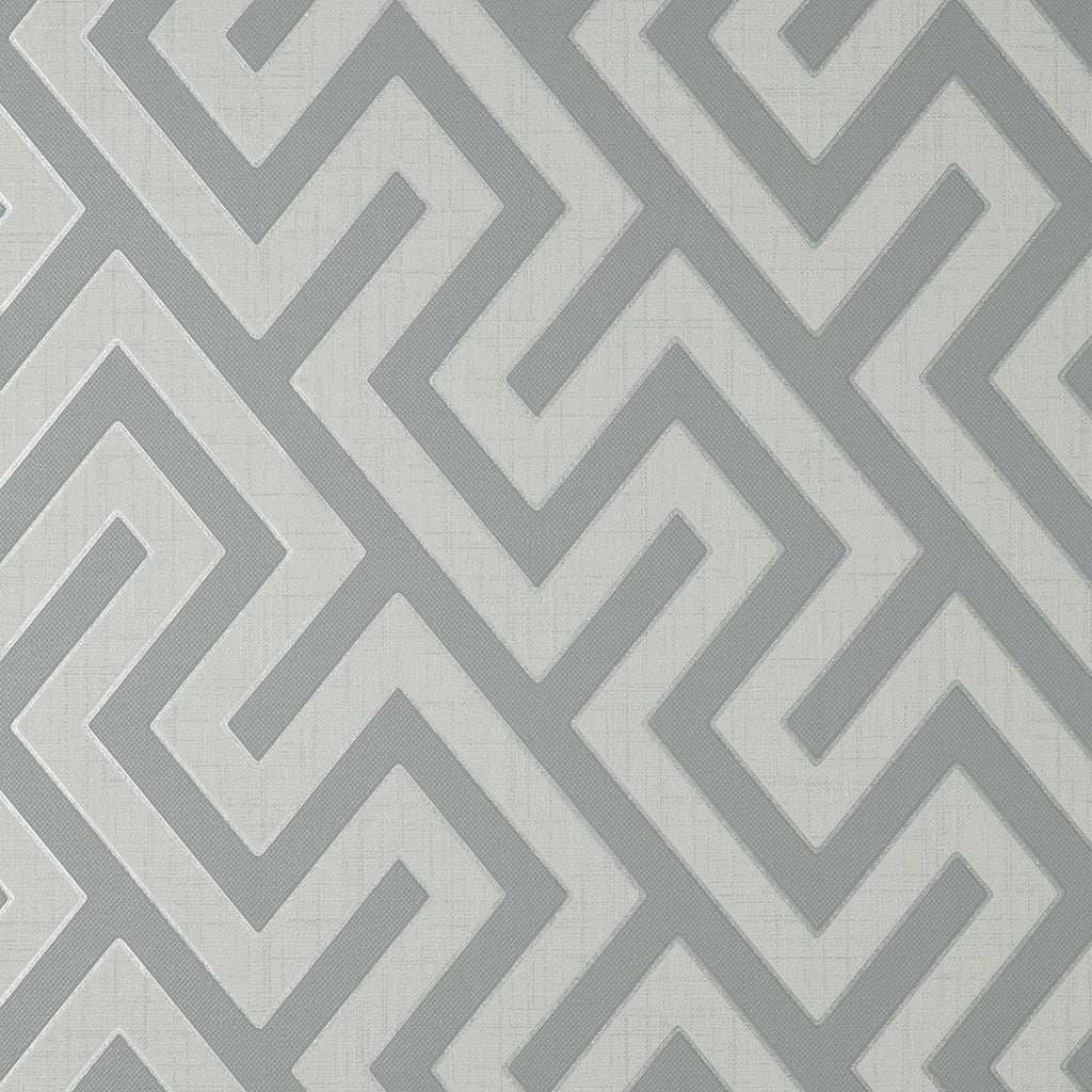 Brewster Home Fashions Meander Light Grey Geo Wallpaper