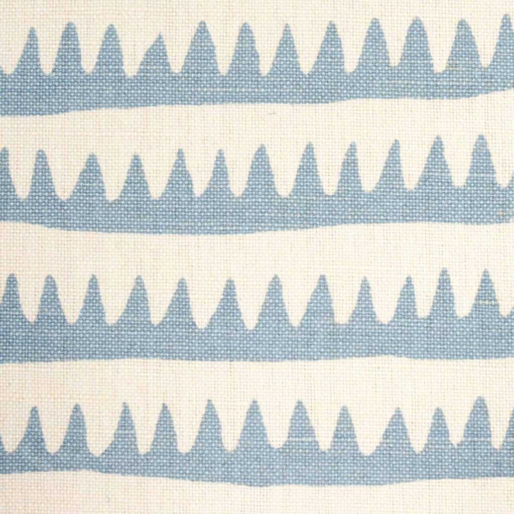 Schumacher Corfu Hand Printed Stripe Sky Fabric