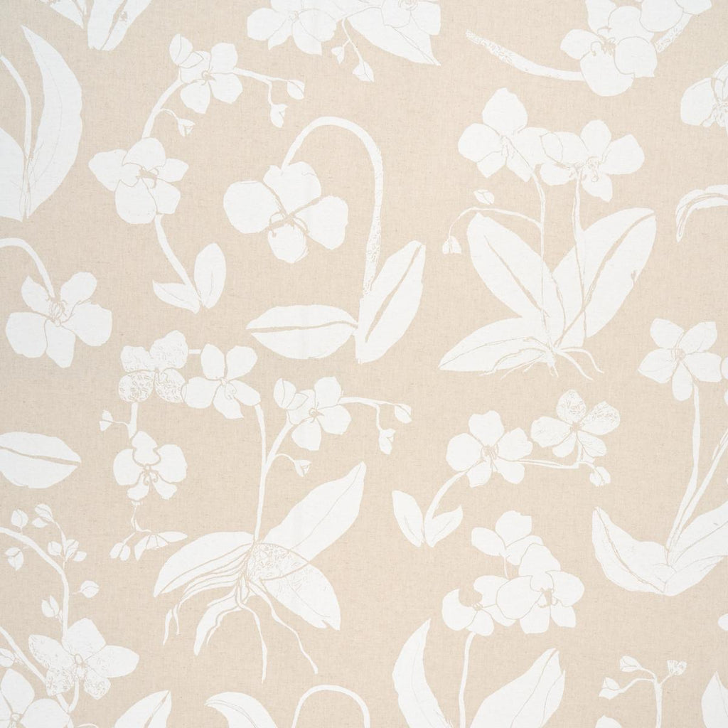 Schumacher Orchids Have Dreams Light Neutral Fabric